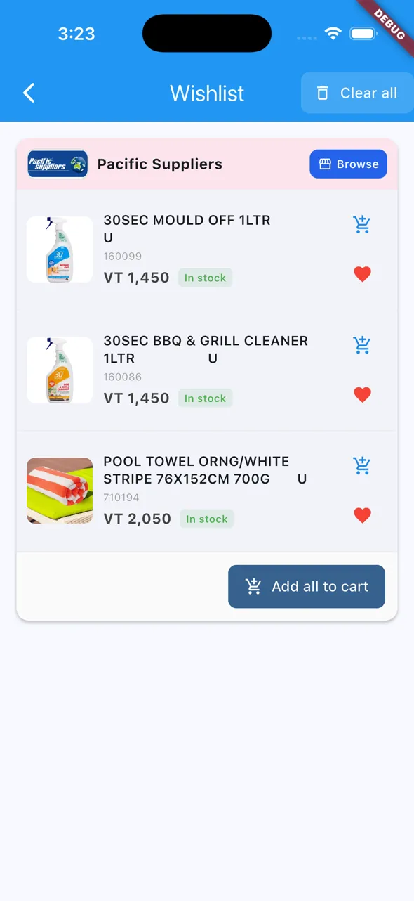 Build your quote list from multiple shops